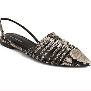 Marc Fisher Snake Skin Pointed Flats New size 7.5